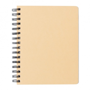 Logotrade promotional giveaways photo of: A5 Kraft spiral notebook with sticky notes