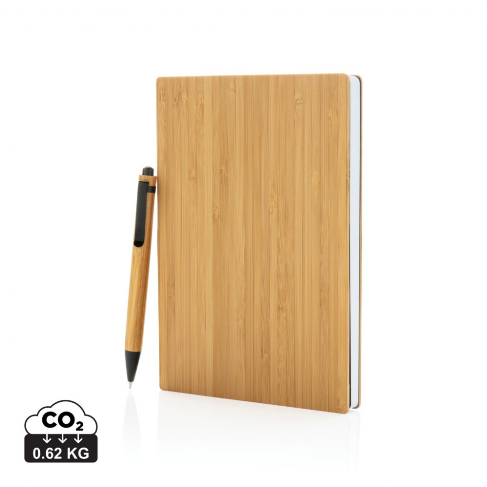 Logotrade advertising product image of: A5 Bamboo notebook & pen set