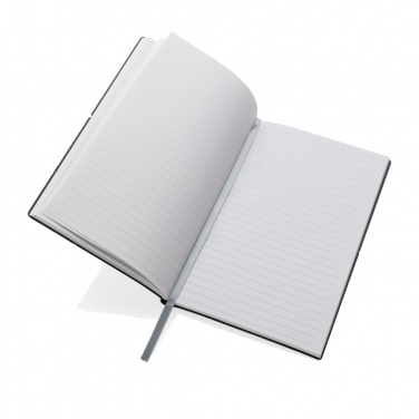 Logo trade promotional gifts image of: A5 recycled leather notebook