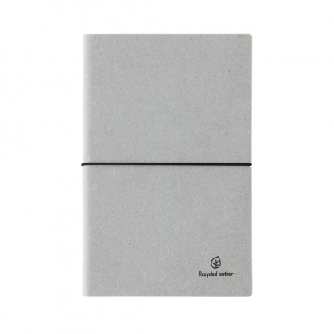 Logo trade advertising products image of: A5 recycled leather notebook