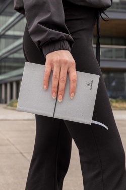 Logo trade promotional products picture of: A5 recycled leather notebook