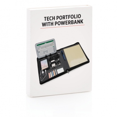 Logo trade advertising product photo of: Tech portfolio with powerbank