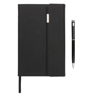 Logo trade promotional items picture of: Swiss Peak deluxe A5 notebook and pen set