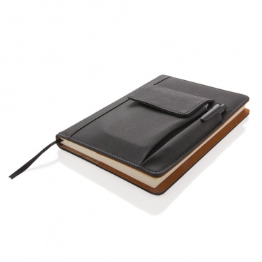 Logotrade promotional item image of: Notebook with phone pocket