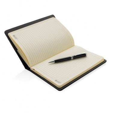Logo trade business gifts image of: Refillable notebook and pen set