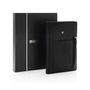 Logo trade corporate gift photo of: Refillable notebook and pen set
