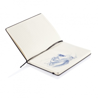 Logotrade promotional giveaways photo of: Deluxe hardcover PU A5 notebook