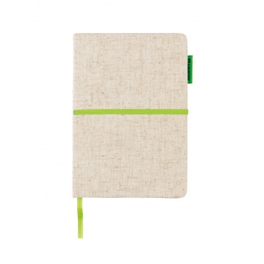 Logo trade promotional products image of: A5 jute notebook