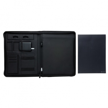 Logotrade promotional product image of: Air 5W wireless charging portfolio A4 w/ 5000 mAh powerbank