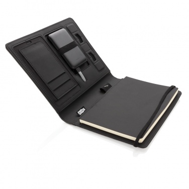 Logo trade corporate gift photo of: Air 5W wireless charging notebook with 5000mAh powerbank