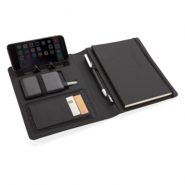Logotrade promotional item picture of: Air 5W wireless charging notebook with 5000mAh powerbank