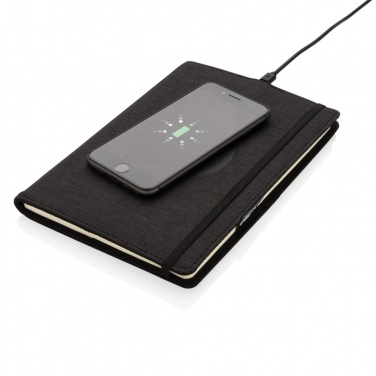 Logo trade advertising product photo of: Air 5W wireless charging refillable journal cover A5