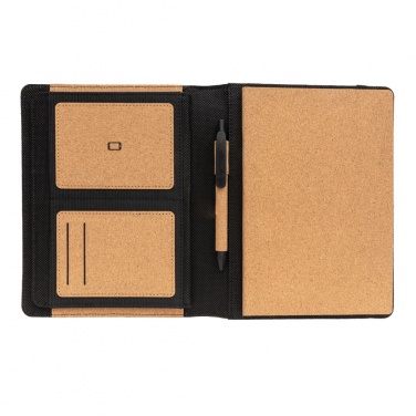 Logotrade promotional giveaways photo of: Deluxe cork portfolio A5 with pen