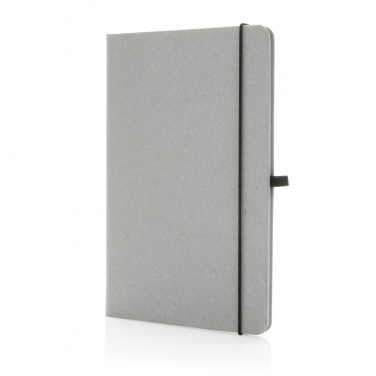 Logo trade promotional merchandise picture of: Recycled leather hardcover notebook A5