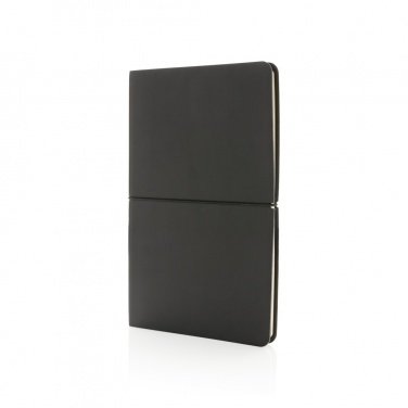 Logo trade business gifts image of: Modern deluxe softcover A5 notebook
