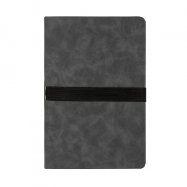 Logotrade promotional item picture of: Deluxe hardcover PU notebook A5 with phone and pen holder