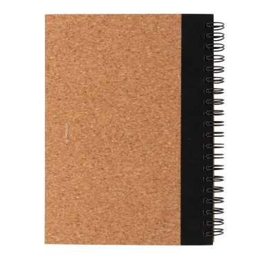 Logo trade promotional products picture of: Cork spiral notebook with pen