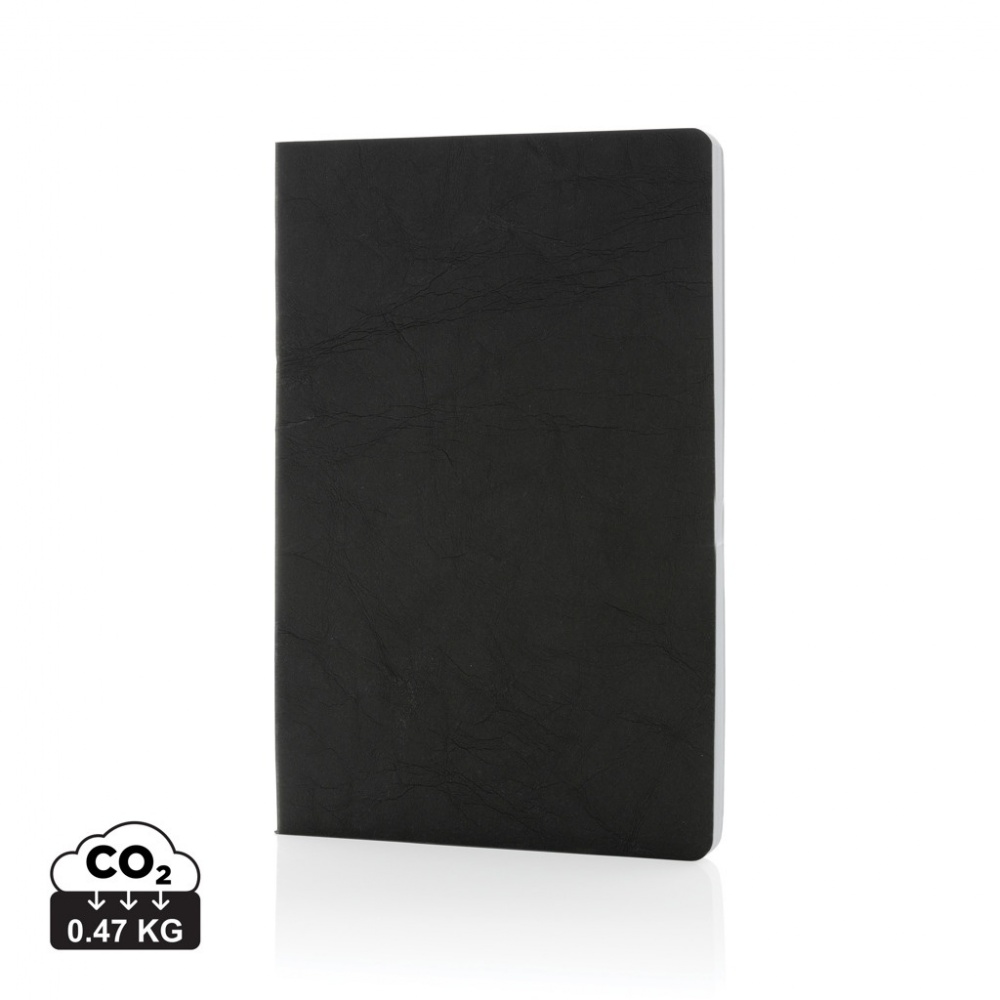 Logo trade business gift photo of: Salton A5 GRS certified recycled paper notebook