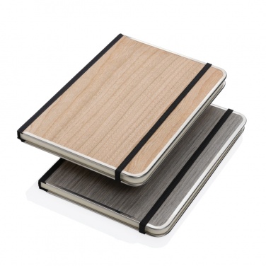 Logo trade corporate gifts picture of: Treeline A5 wooden cover deluxe notebook