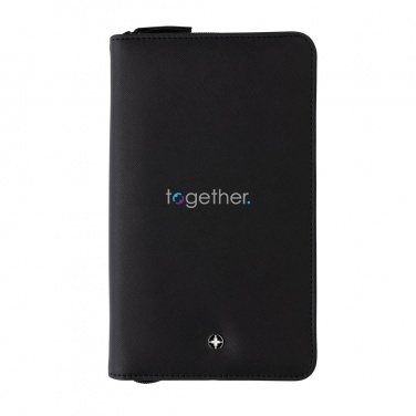 Logo trade promotional products image of: Swiss Peak Heritage RCS rPU RFID travel wallet