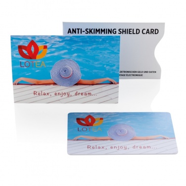 Logo trade business gift photo of: Anti-skimming RFID shield card with active jamming chip