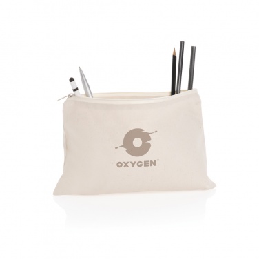 Logo trade corporate gifts picture of: Impact Aware™ 285 gsm rcanvas pencil case undyed