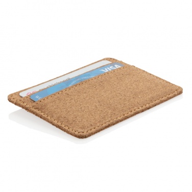 Logo trade advertising products image of: Cork secure RFID slim wallet