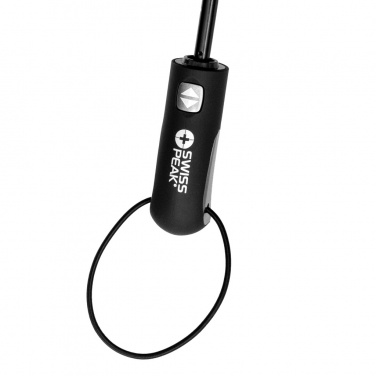 Logo trade promotional product photo of: Swiss Peak Aware™ Tornado 27” pocket storm umbrella