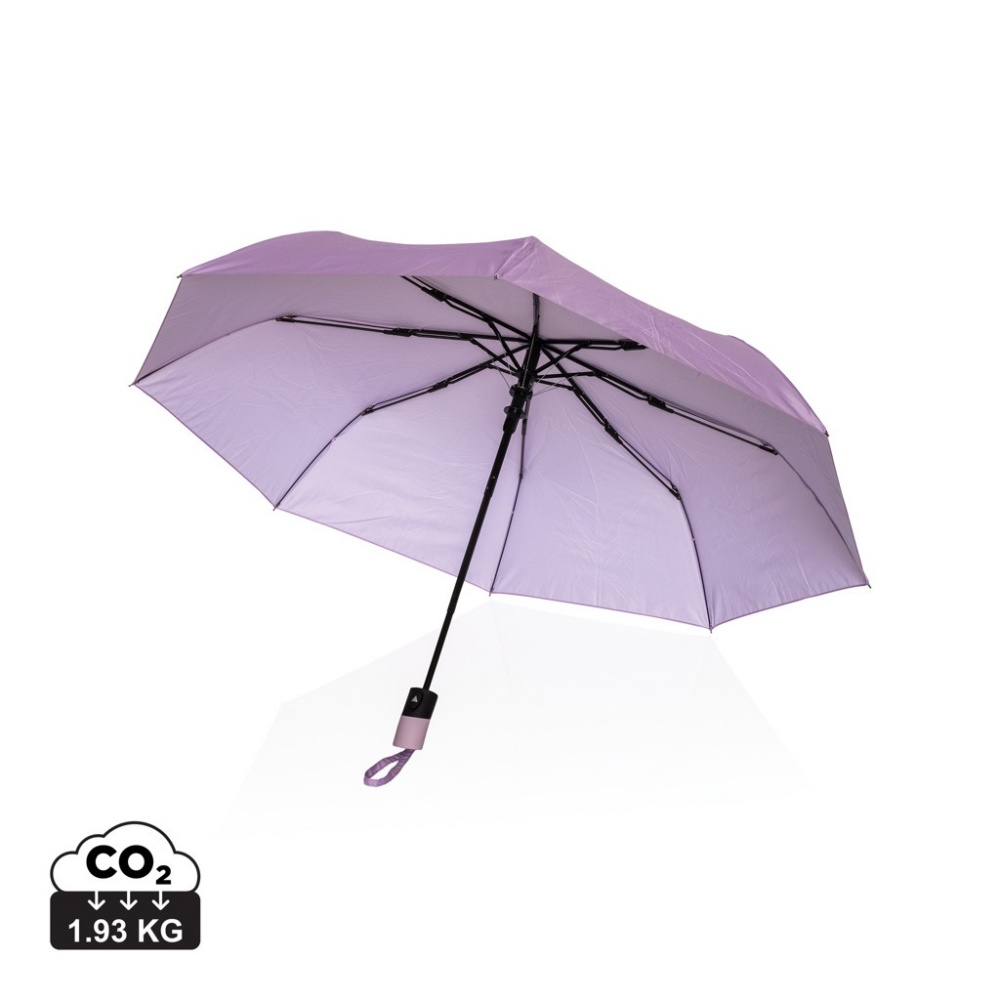 Logo trade business gift photo of: 21" Impact AWARE™ 190T mini auto open umbrella