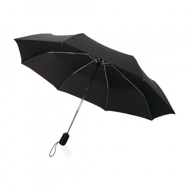 Logo trade promotional gifts image of: Swiss Peak AWARE™ Traveller 21” automatic umbrella