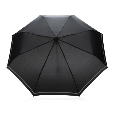 Logo trade business gift photo of: 20.5"Impact AWARE™ RPET 190T pongee mini reflective umbrella