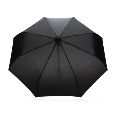 Logotrade promotional product image of: 21" Impact AWARE™ RPET 190T bamboo auto open/close umbrella