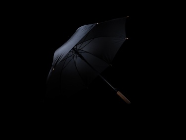 Logotrade promotional product picture of: 23" Impact AWARE™ RPET 190T auto open bamboo umbrella