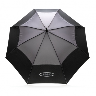 Logotrade advertising products photo of: 27" Impact AWARE™ RPET 190T auto open stormproof umbrella