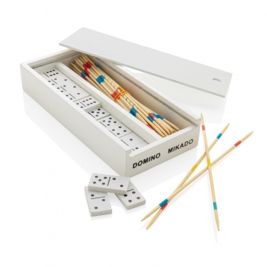 Logotrade corporate gift picture of: Deluxe mikado/domino in wooden box