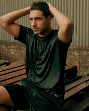 Logo trade promotional items image of: Iqoniq Tikal recycled polyester quick dry sport t-shirt