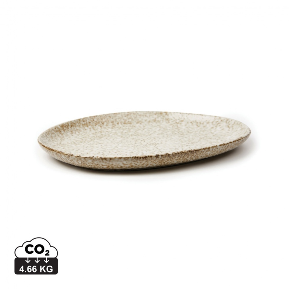 Logo trade promotional items image of: VINGA Nuvem stoneware serving plate