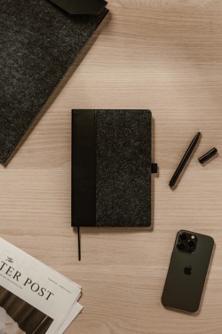 Logo trade promotional items picture of: VINGA Albon GRS recycled felt notebook