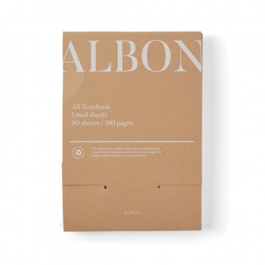 Logotrade promotional product image of: VINGA Albon GRS recycled felt notebook
