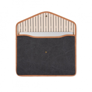 Logotrade promotional merchandise photo of: VINGA Bosler GRS recycled canvas 16" laptop sleeve