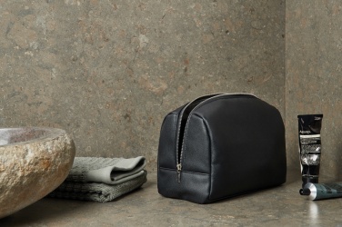 Logo trade promotional gift photo of: VINGA Bermond RCS recycled PU toiletry bag