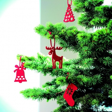 Logotrade promotional gifts photo of: Set of 6 felt tree hangers