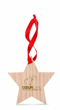 Logo trade corporate gift photo of: Star shaped hanger