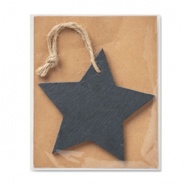 Logotrade promotional items photo of: Slate xmas hanger star