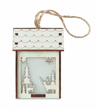 Logo trade promotional merchandise photo of: MDF house with light