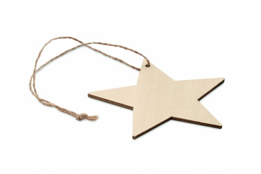 Logotrade corporate gift picture of: Wooden star shaped hanger