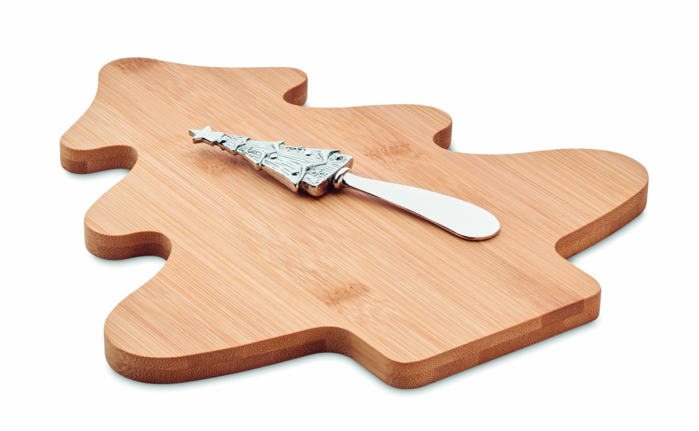 Logo trade promotional products picture of: Cheese board set in bamboo Essen