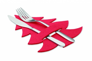 Logo trade promotional merchandise picture of: RPET felt cutlery holder set
