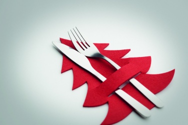 Logotrade corporate gift picture of: RPET felt cutlery holder set