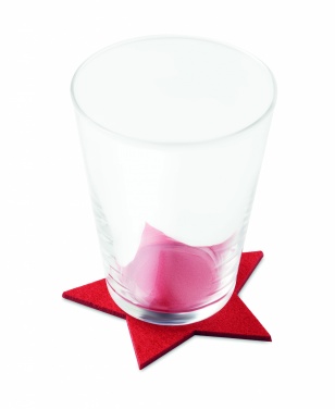 Logo trade promotional items picture of: RPET 4 felt coaster set